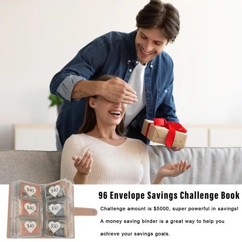 96 Envelope Cash Savings Challenge Saving Challenge Envelop Book Budget Envelope Financial Assistant