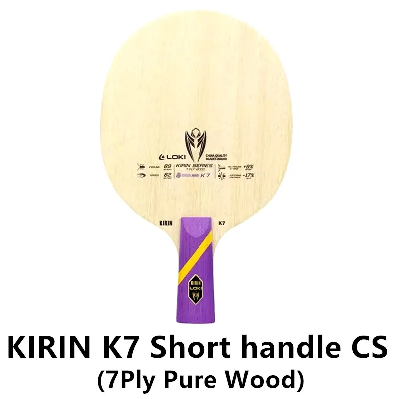 NONE LOKI KIRIN K9 K10 K11 Professionelle Carbon Faser OFF + K7 Reinem Holz Tischtennis Klinge Original LOKI Ping Pong klinge Bat 5