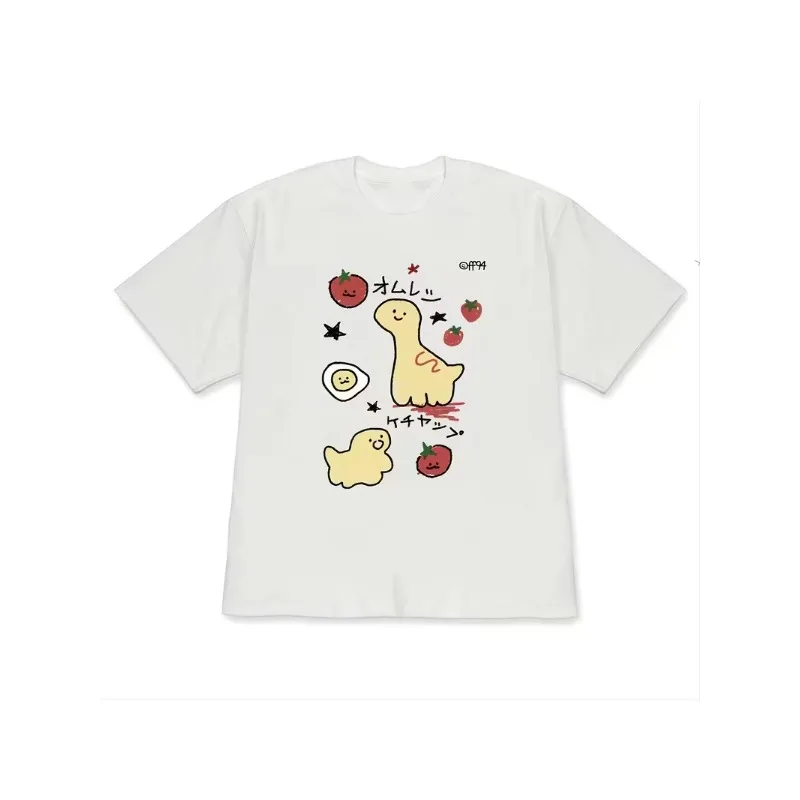 Pastel Kawaii Star Graphic T-Shirt Cute Colorful Doodle Swirl Print Soft Casual Short Sleeve Y2K Daily Comfort Women Basic Top