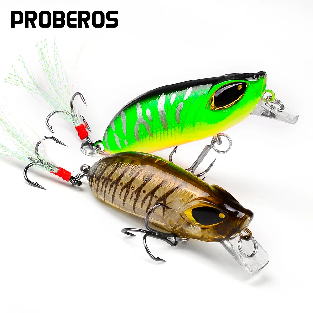 1 قطعة 8.3 جرام 5.5 سنتيمتر البلمة لصيد الأسماك Wobblers كرنك الصيد السحر باس السحر بايك كرانكبيت الطعوم وهمية مع ريشة صيد السمك #3