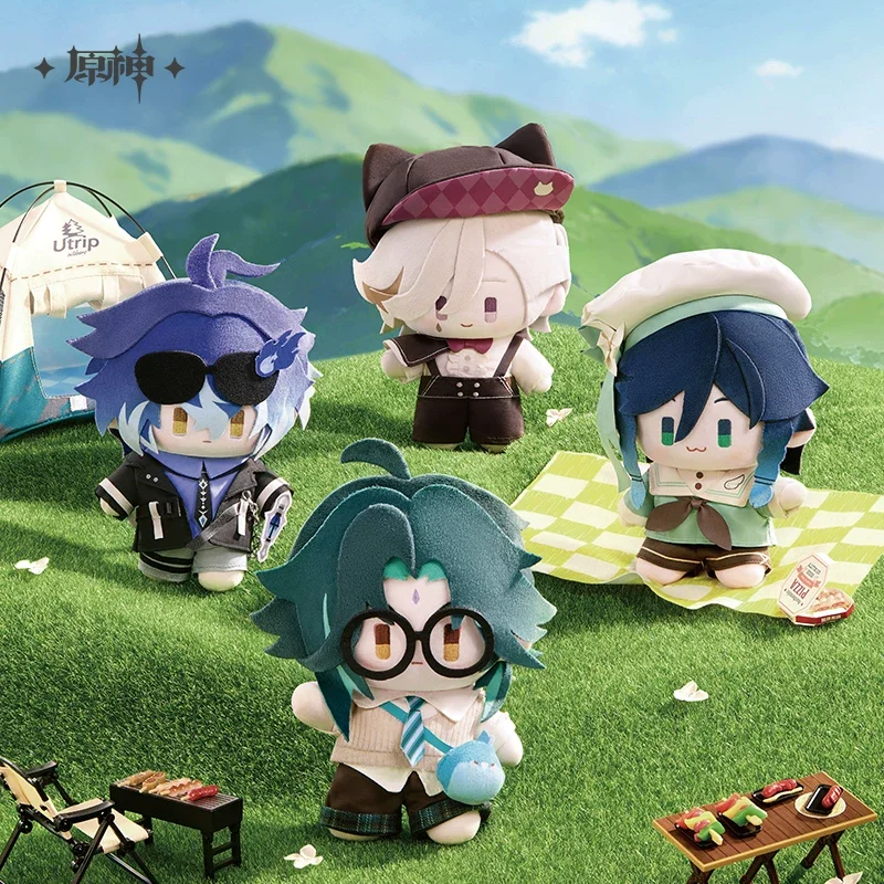 Presale Sunsyea Genshin Impact Official Merch miHoYo Original Authentic CCHS YRDR Plush Doll Keychain Tartaglia Flins Venti