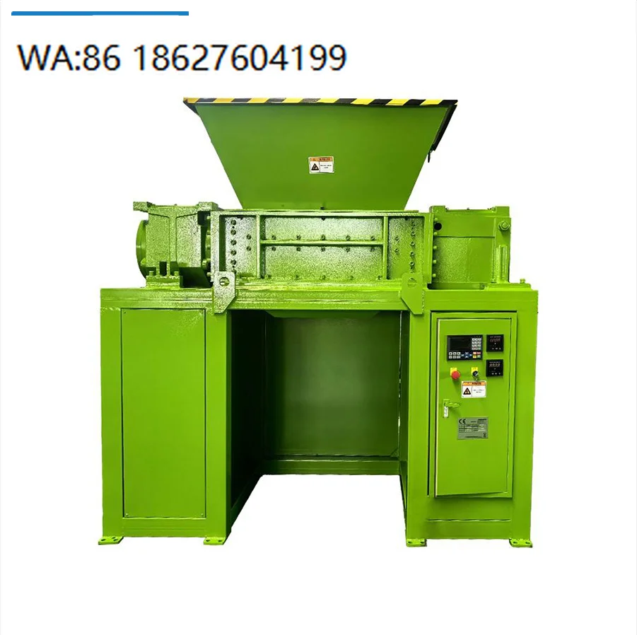 Single Shaft Energy Saving Fabric Shredder Garment Cotton Textile Scrap Industrial Waste Disposal Crusher Unit