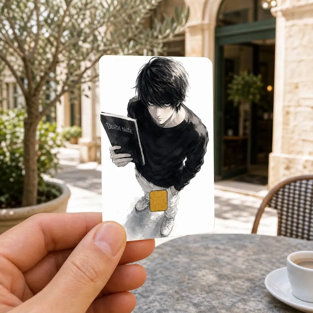 Anime Death Note HD Waterproof Card Skins Protective Stickers for Credit Bank Game Cards