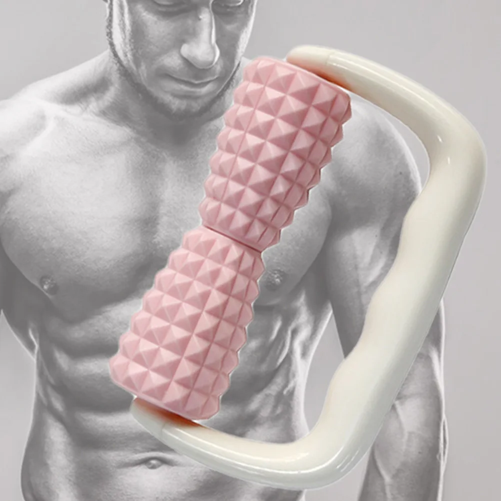 أداة تدليك يدوية مريحة لتخفيف العضلات، استرخاء الجسم، علاج الأنسجة العميقة، مدلك بلاستيكي لـ