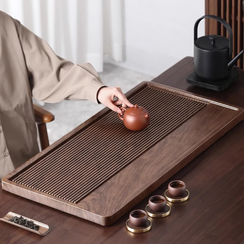 

Fruit Valet Tea Tray Office Table Decorative Oil Accessories Wooden Serving Tea Tray Rectangle Coasters Bandejas Home Products