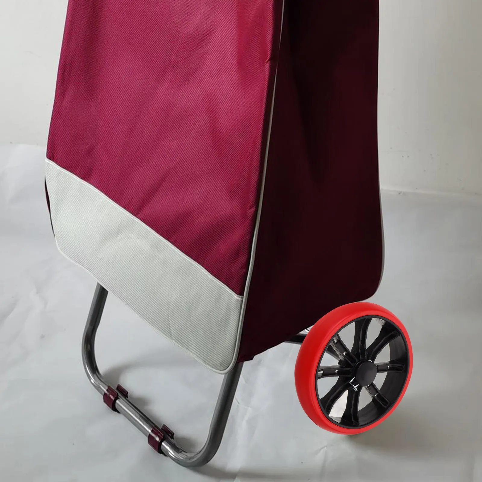 Shopping Cart Replacement Wheel Stainless Steel Wear Resistant Smooth Rotation Grocery Trolley Cart Wheels Heavy Duty Caster