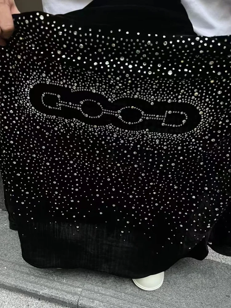 

Роскошное пальто Goodbrand с серебряной звездой и бриллиантами для пар, свободный бейсбольный воротник, длинное пальто на молнии