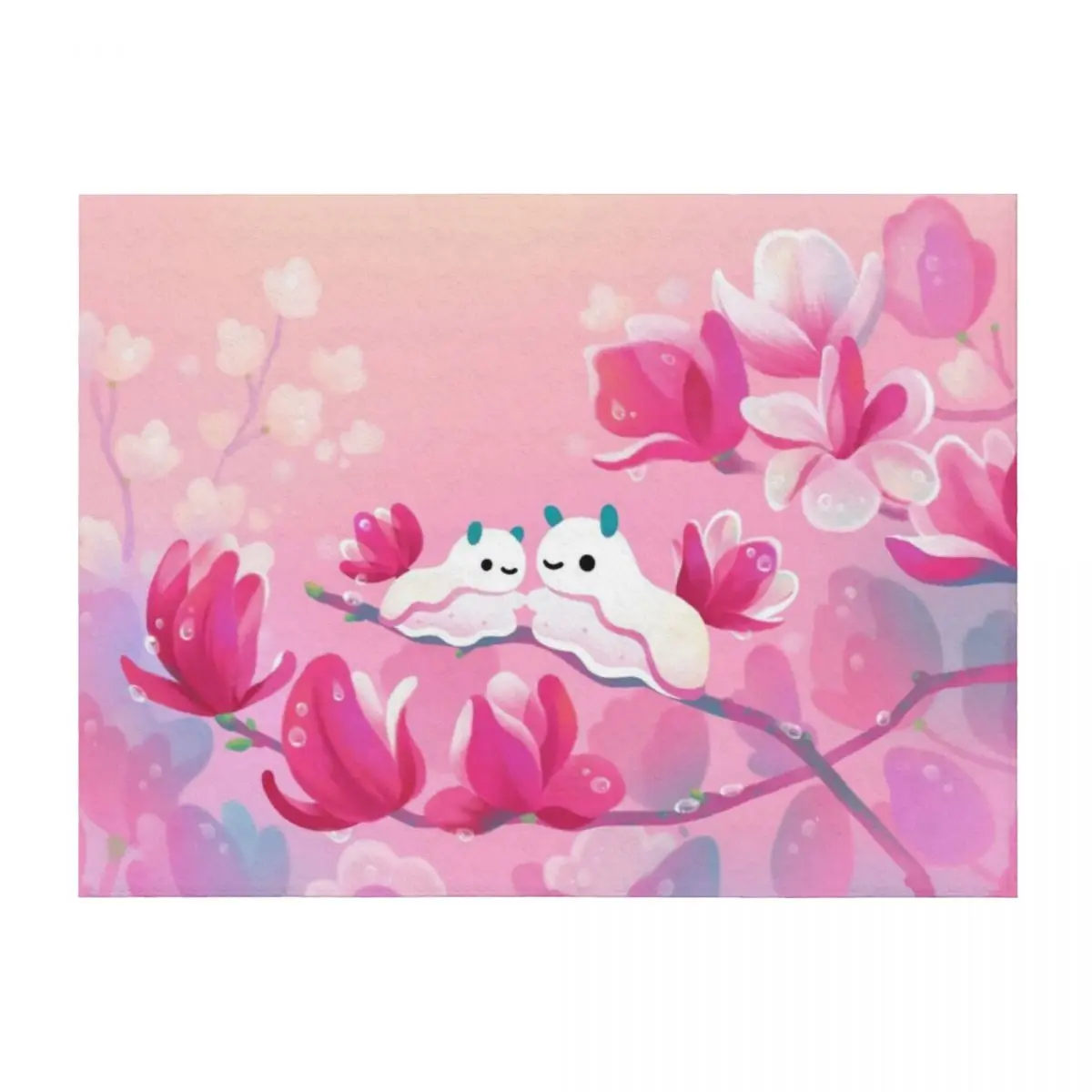 

Magnolia sea slug Throw Blanket Luxury Thicken Sofa Plaid on the sofa Plush Blankets