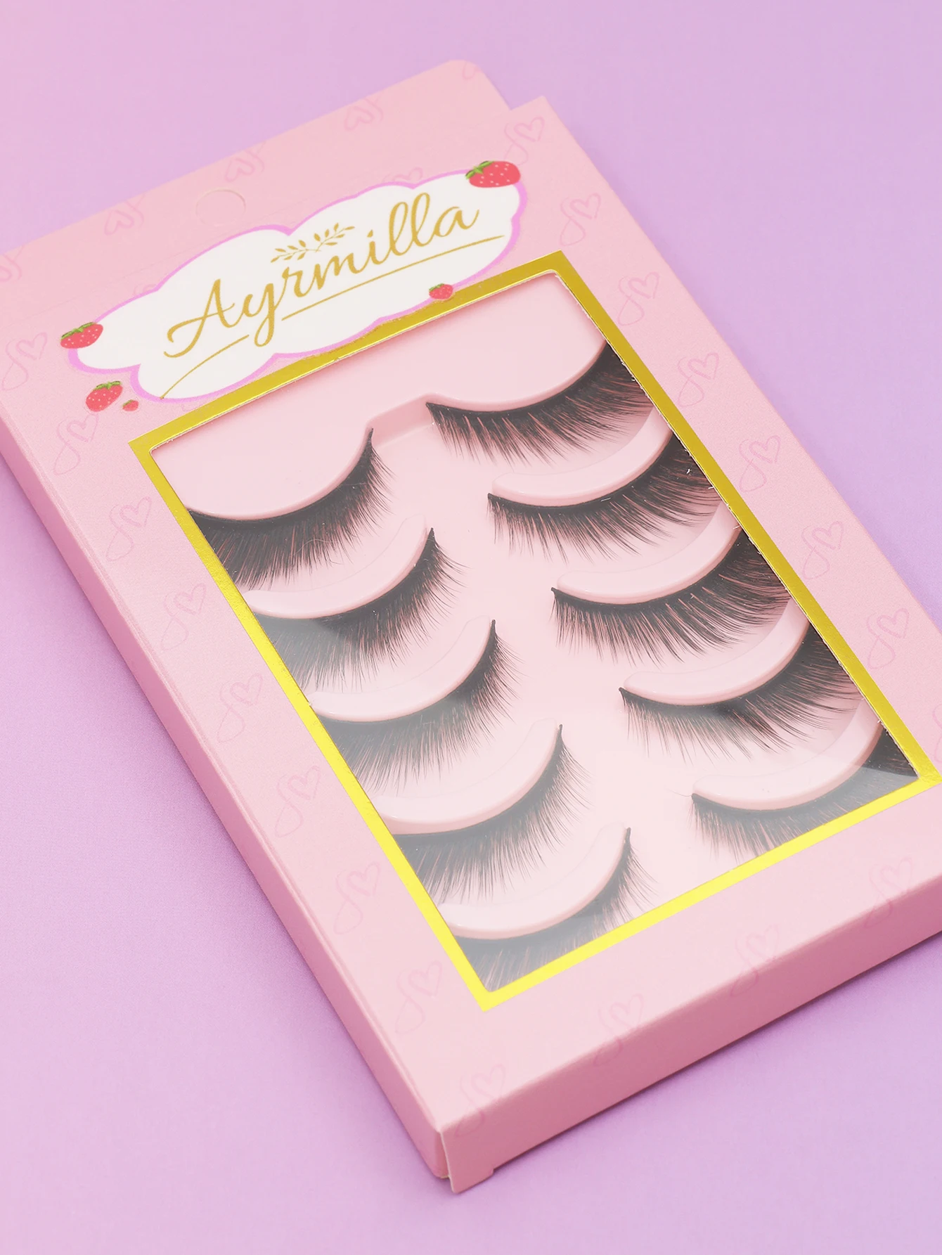 5 paia di ciglia Stile naturale affilato Bellissimo effetto comodo da indossare Trucco per ciglia finte