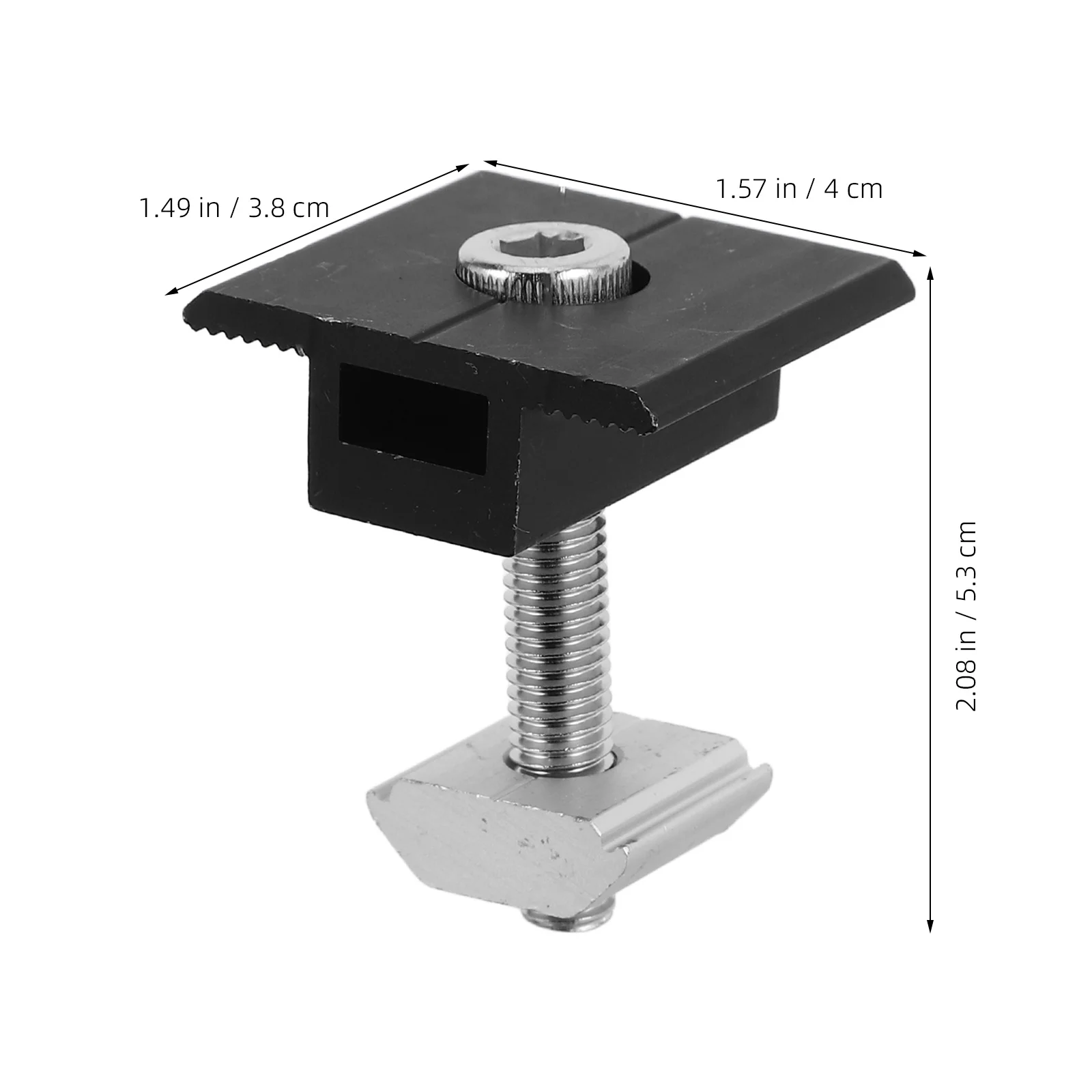 4 قطعة لوحة طاقة شمسية منتصف المشابك الألومنيوم قابل للتعديل دائم تصاعد بين قوسين آمنة سقف تصاعد الأجهزة للألواح الشمسية
