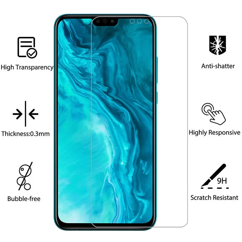 واقي شاشة زجاجي لهاتف هواوي هونور 9x لايت على هونر أونور 9x لايت 9xxx9 لايت 9xlight 6.5