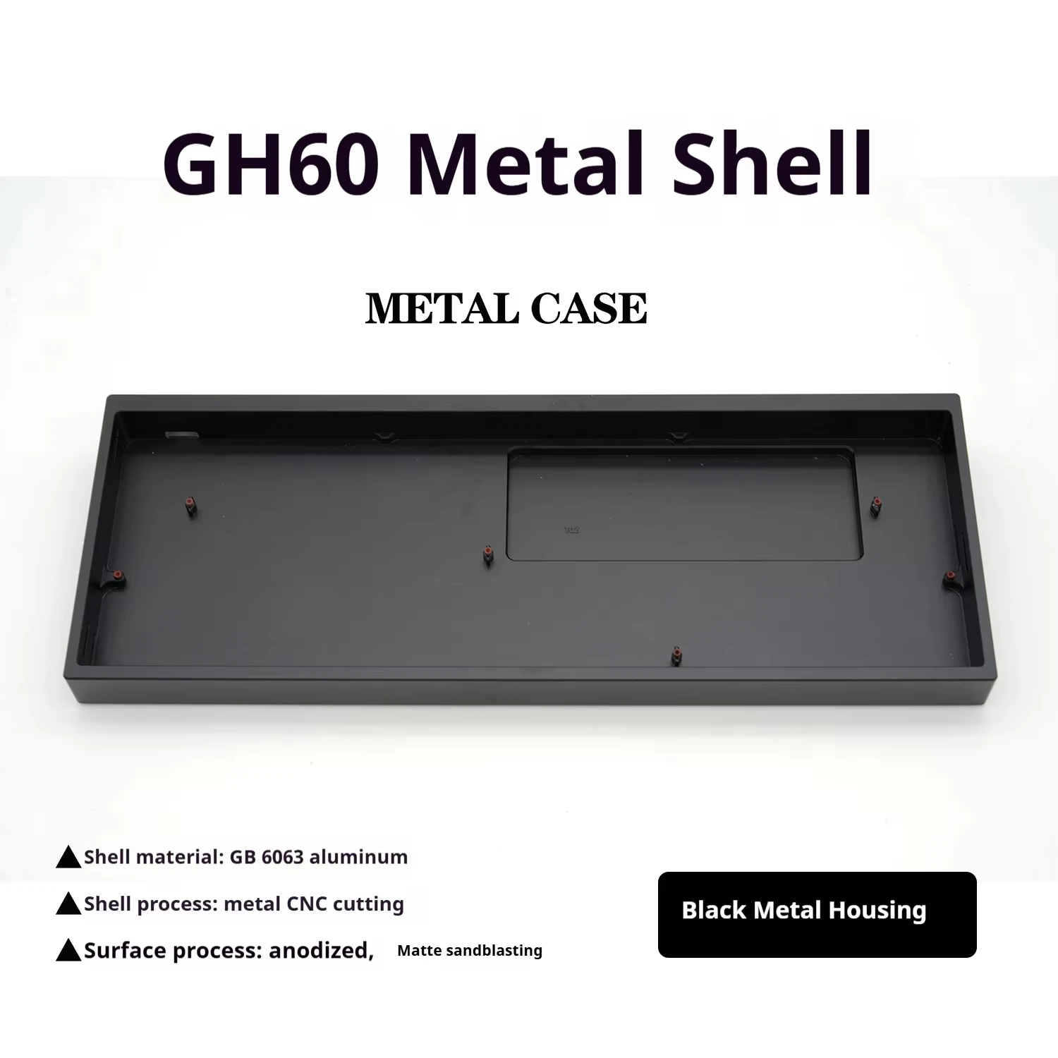 

Mad 60he GH60 Aluminum Customized Fine Carving Keyboard Shell 60% Keys Layouts Keyboard Case For Wooting 60HE Win60 Keyboard