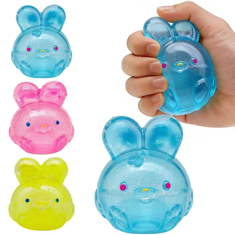 

Soft Slow Rebound Rabbit Squeeze Toy Stress Relief Sensory Pinch Desktop Decor Party Birthday Gift