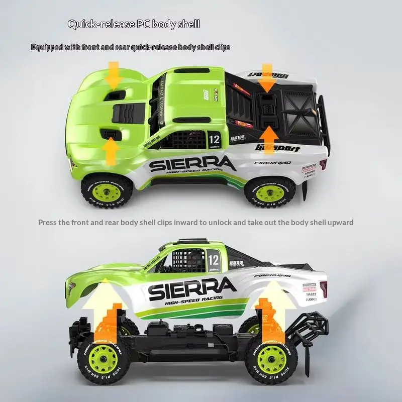 Yudi Ud1203 1/12 Saila Pro sin escobillas de alta velocidad 4WD Control remoto curso corto todoterreno desierto camión eléctrico Rc juguete