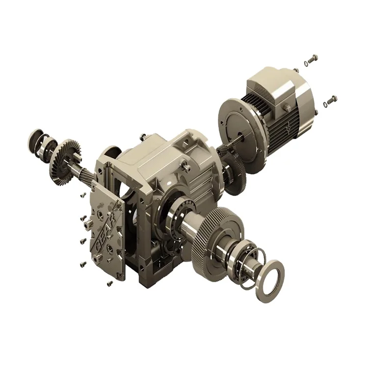 K107  Series Helical Reducer Geared Motor helical bevel gear speed reducer gearbox