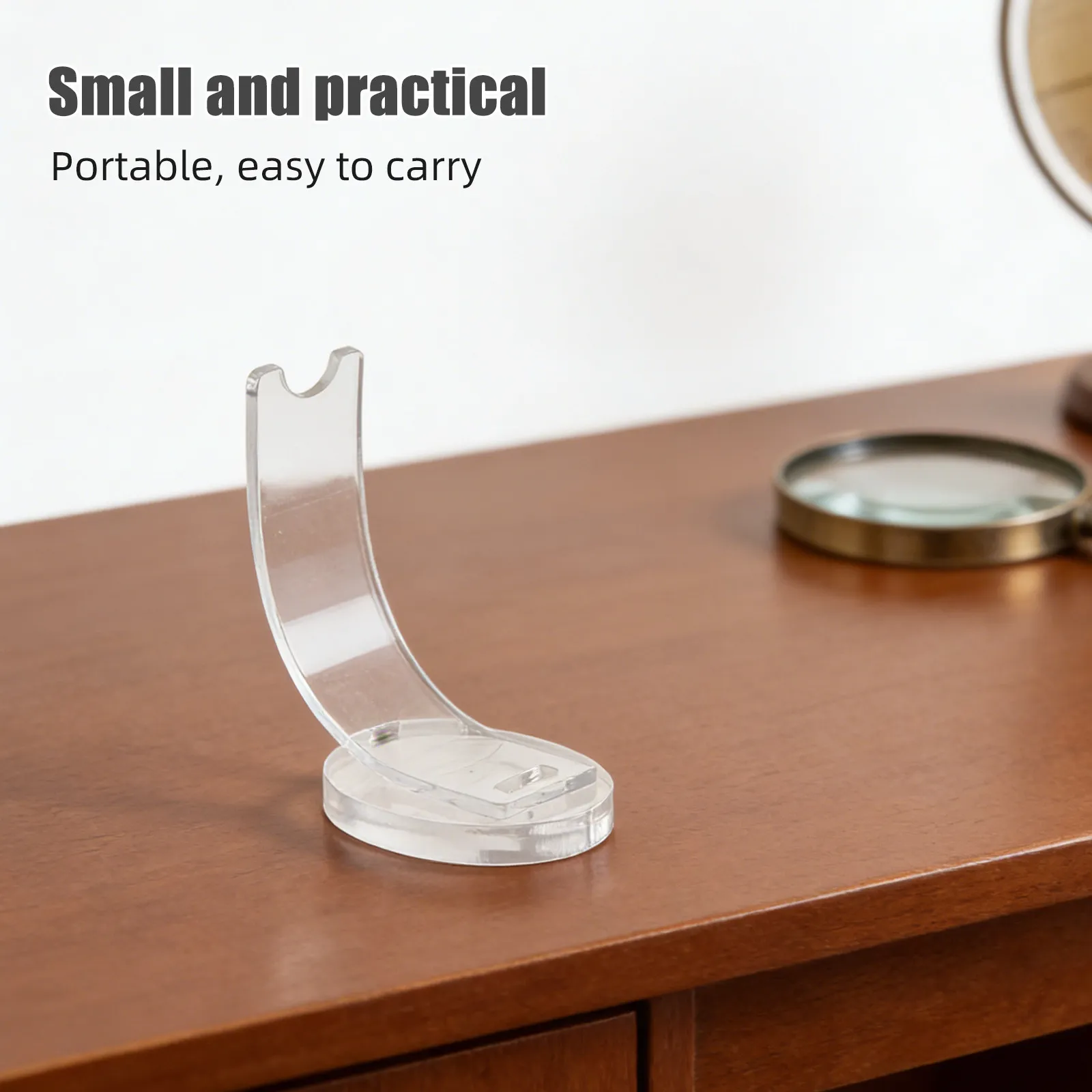 3Pcs Transparent Acrylic Pen Display Stand Single Upright Desk Pen Holder Creative Makeup Brush Holder for Office Home Retail