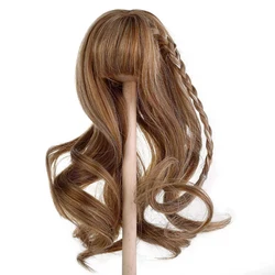 BJD/SD Doll Wig 1/3 1/4 1/6 With Multicolor Pink Blonde Brown Curly High Temperature Fiber Doll Wig Doll Accessories Girl Gift
