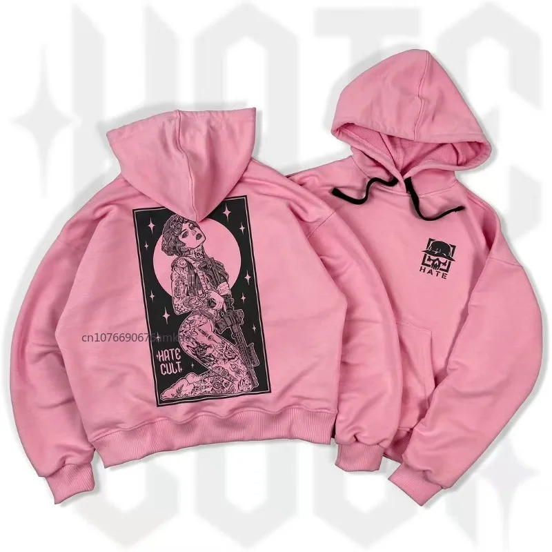 High-quality Thickened Pullover Hoodie Men and Women Ins Tide Personalized Pattern Printing Sweatshirt New Loose Couple Hoodie