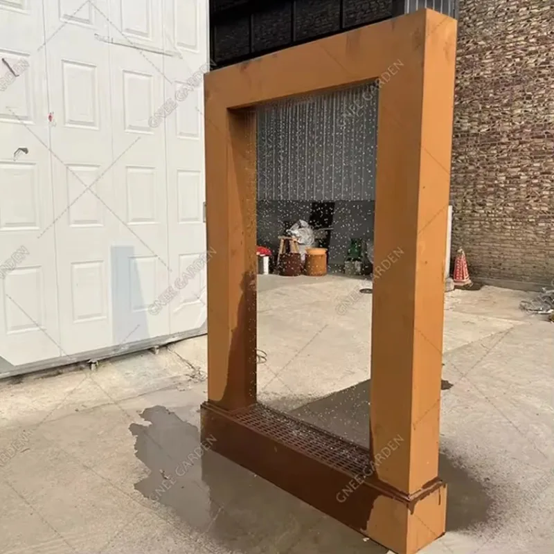 

Rain curtain outdoor garden fountain