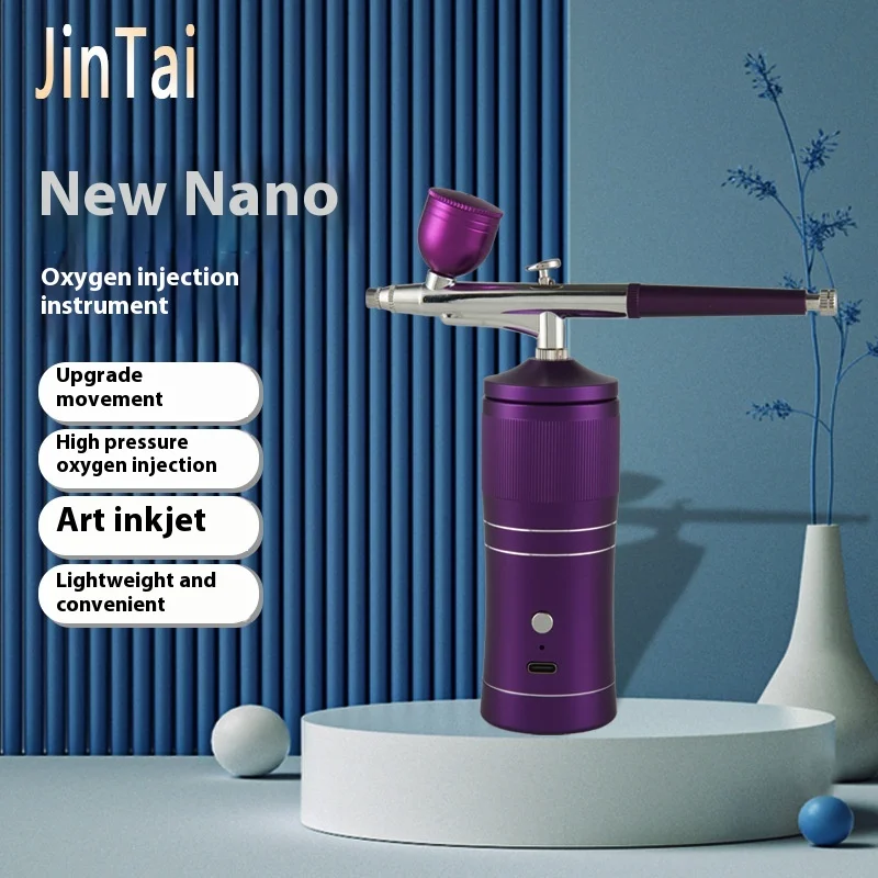 

Top-Airbrush Kit Compressor Airbrush For Handheld Rechargeable Nail Airbrush Machine For Painting Model Makeup Cake Decor