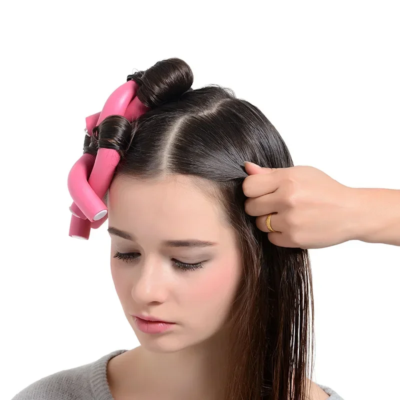 

Soft Sponge Bendy Twist Foam Hair Curler Roller Heatless Lot DIY HairStyling Hairdressing Curls Tool