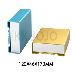 Aluminum Enclosure 120*46*170mm Yellow/Blue/Black Case Surface Circuit Board Power Instrument Profile Shell Controller