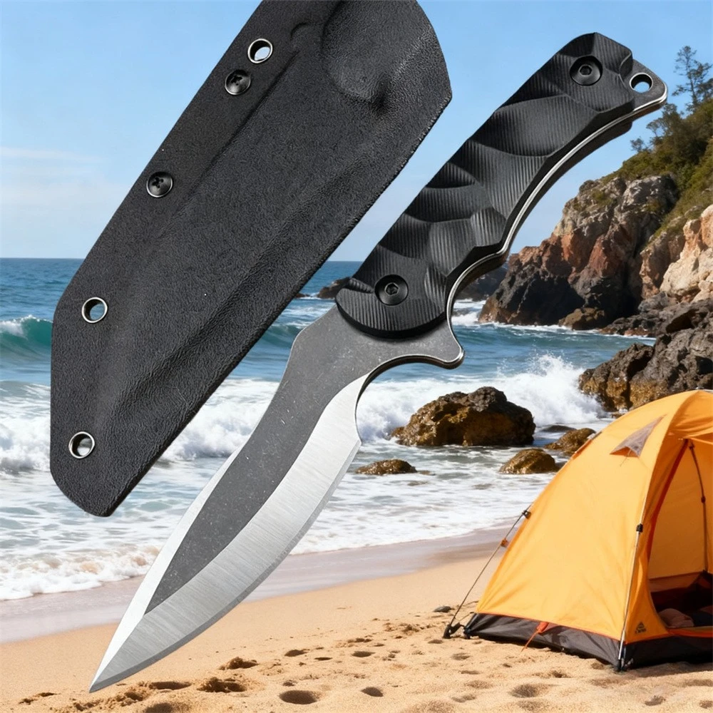 

Тактическое фиксированное лезвие для выживания — сталь высокой твердости 8Cr13MoV с ручкой G10 для охоты на открытом воздухе, военные боевые инструменты