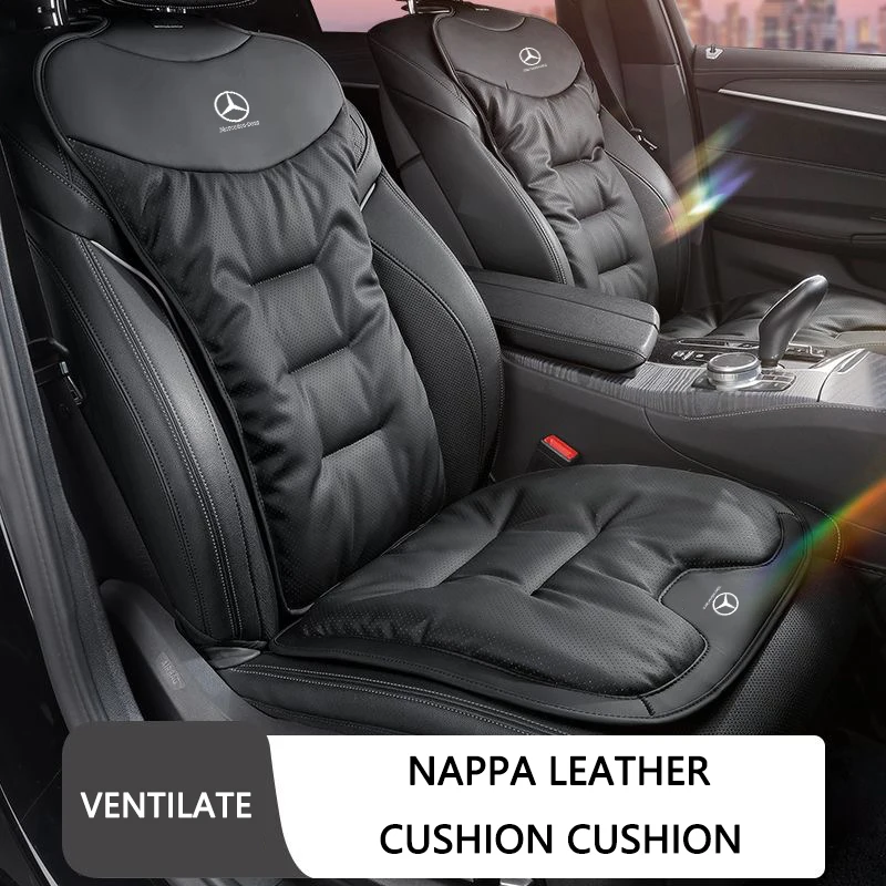 Atmungsaktives Auto-Sitzkissen aus Plüsch, Samt-Polster, Rücksitzbezug für Mercedes Benz GLC CLE CLA GLB GLS W177 W205 W213 W222 Aufkleber