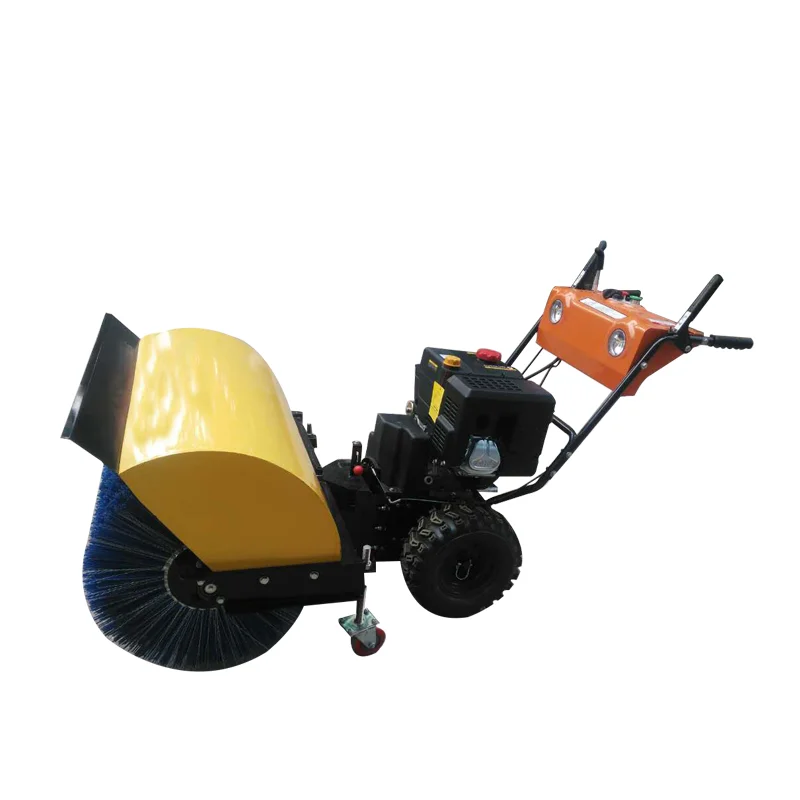 Clean snow machine gasoline snow sweeper Walking Type 15hp Power Snowplow