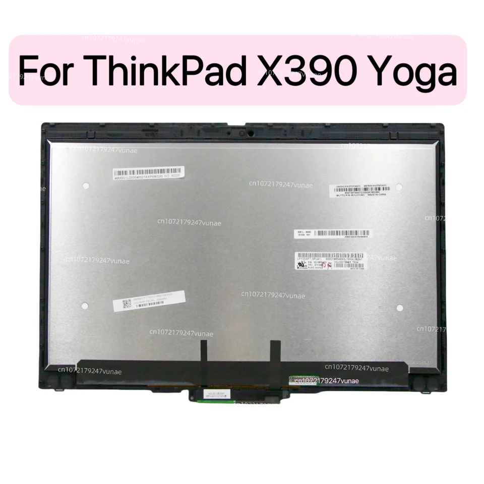 13.3'' Thinkpad X390 Yoga 20NN 20NQ 노트북 FHD LCD 디스플레이 터치