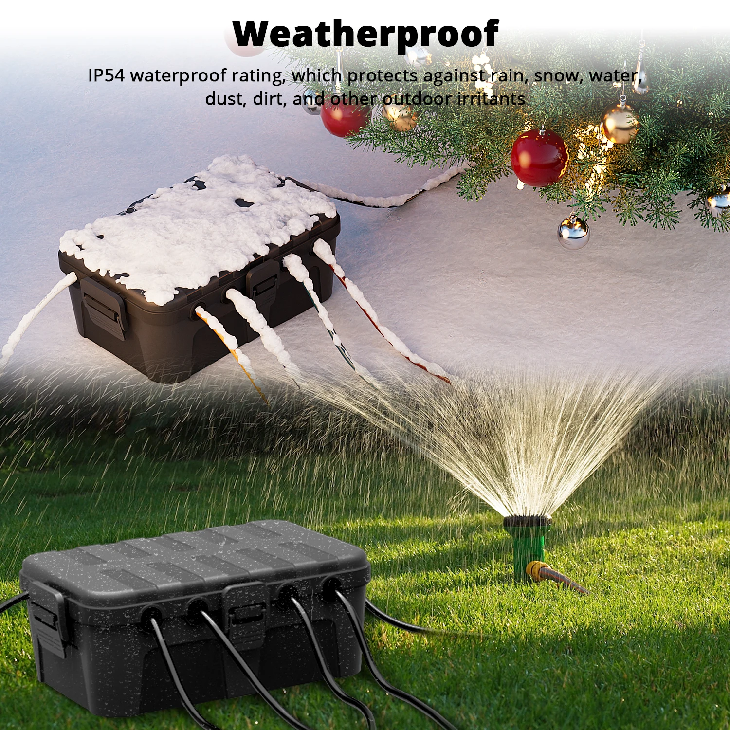 กล่องไฟฟ้ากลางแจ้งขนาดใหญ่ IP5 - Outdoor Power Strip With Cover บทวิจารณ์และราคา