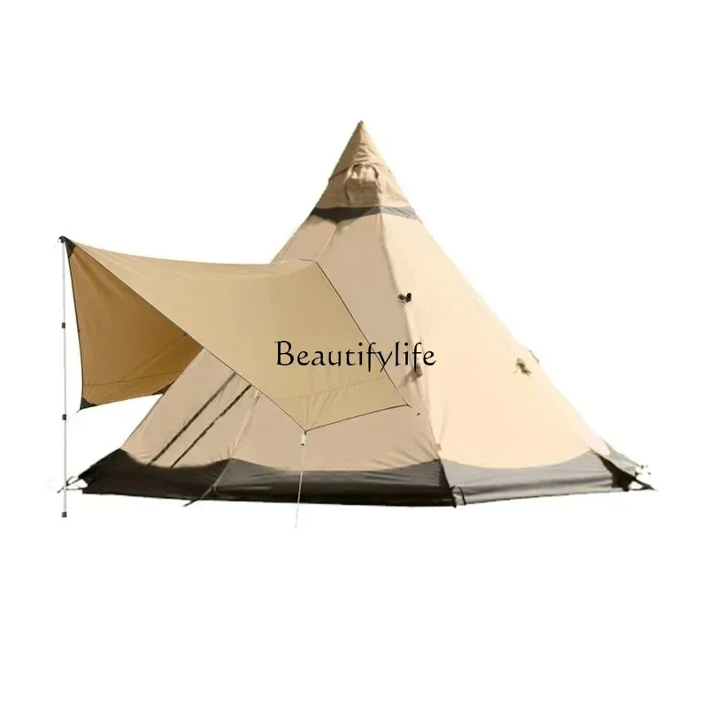 

Luxury Camping Spire Tent Winter Tent Can Make Fire Four-Season Tent