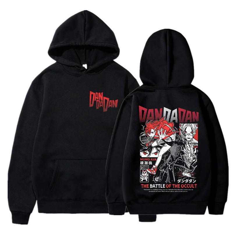 

Vintage Anime Hooded Sweatshirts Dandadan Okarun Graphic Hoodies for Men Women Mange Casual Pullovers Y2k Streetwear Clothes