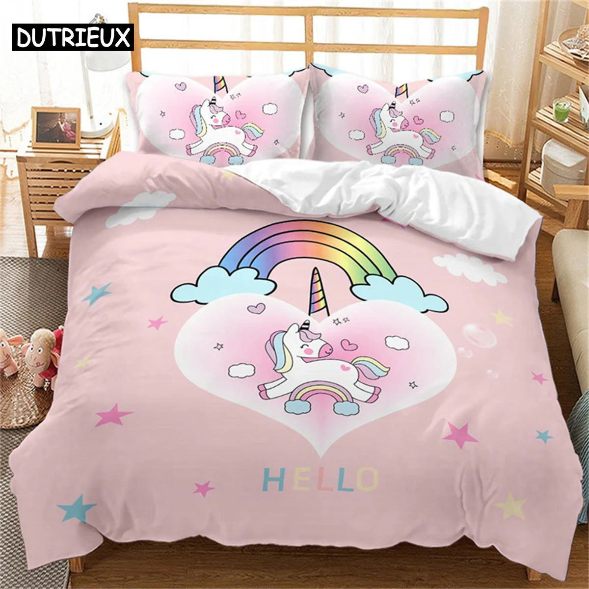 

2023 Kawaii Capybaras Bedding Set Single Twin Full Queen King Size Bed Set Aldult Kid Bedroom Duvetcover Sets 3D bed cover set