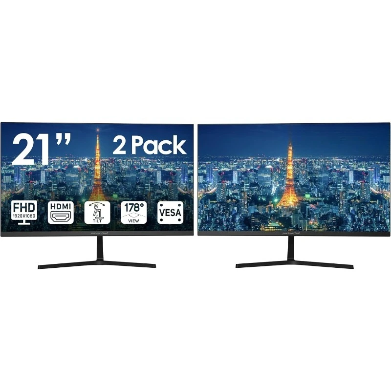 

airFrame 21" FHD-монитор, 1920x1080, сверхширокий, крепление VESA, регулировка наклона, HDMI/VGA, тонкая рамка, для дома, офиса,