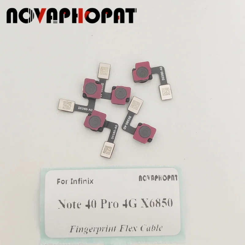 For Infinix Note 40 Pro 4G X6850 Under LCD Display Fingerprint Scanner Touch ID Sensor Power On Off Home Unlock Flex Cable