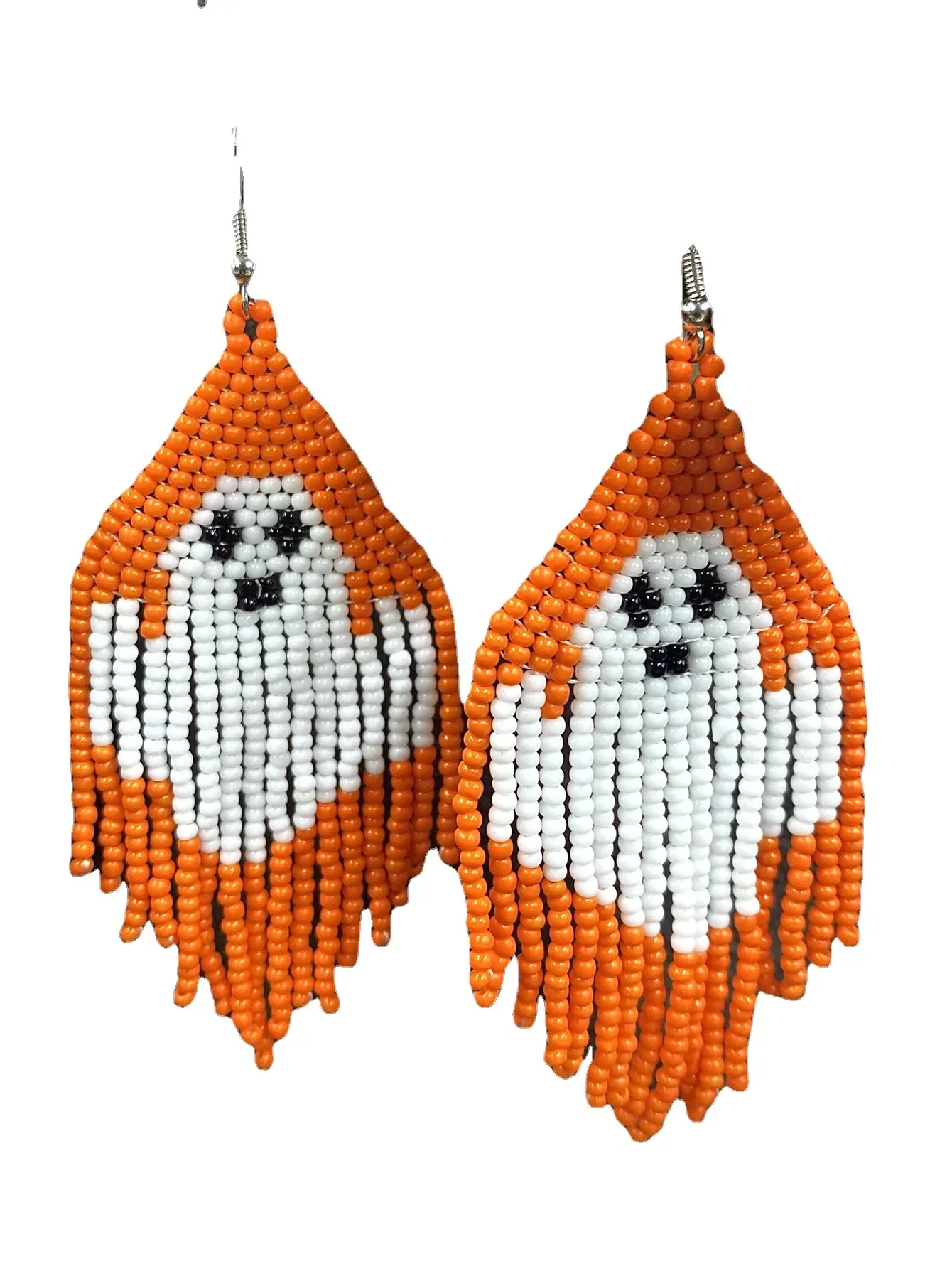 Arroz grânulo brincos mão tricô retro frisado halloween abóbora personalidade bohemia geometria liga maam am borla brincos