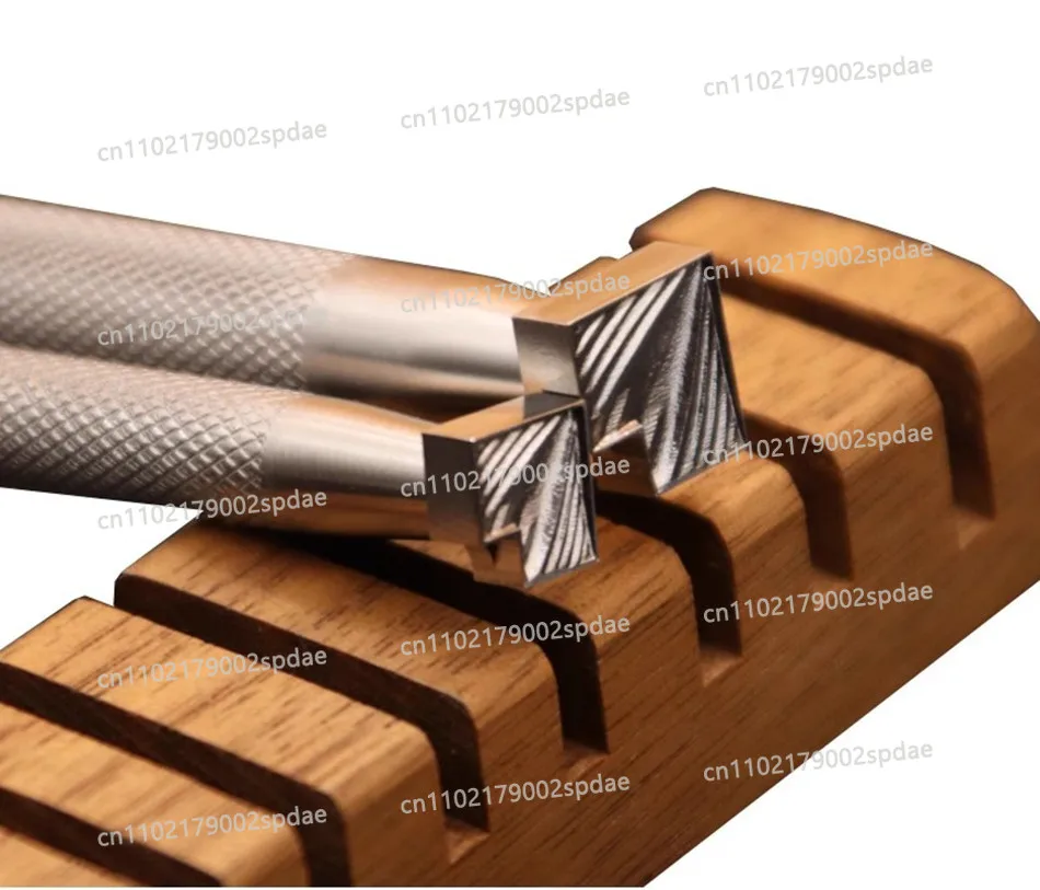 304 Stainless Steel Leather Embossing Stamp Tool - Geometric Patterns Metal Press Mold For Leather Craft DIY Stamping