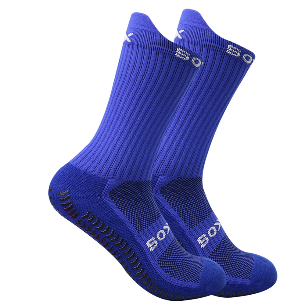 1 pair of professional football socks Breathable and absorbent basketball socks outdoor running non-slip socks