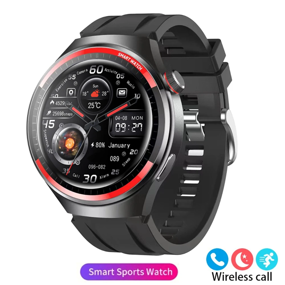 2024 AMOLED 1.43-inch Large Screen Dual-Mode Bluetooth Calling Smart Watch Sports  Health Monitoring Voice Assistant Smartwatch