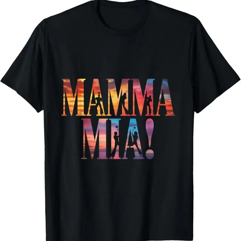 Mamma Mia Retro Disco Dancing Silhouette 70S Vibes Pa153 T Shirt