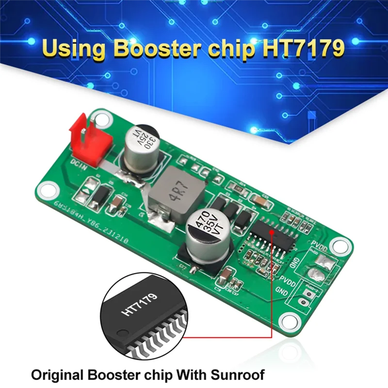 -A12R 6A Current High Power Amplifier Boost Board DC-DC Boost Power Module Board Voltage 7.2-12V To 24V