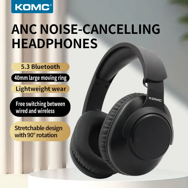 

Wireless Bluetooth Headphones With Mic Noise Cancelling Headsets Stereo Sound Earphones Sports Gaming Headphones Supports TF