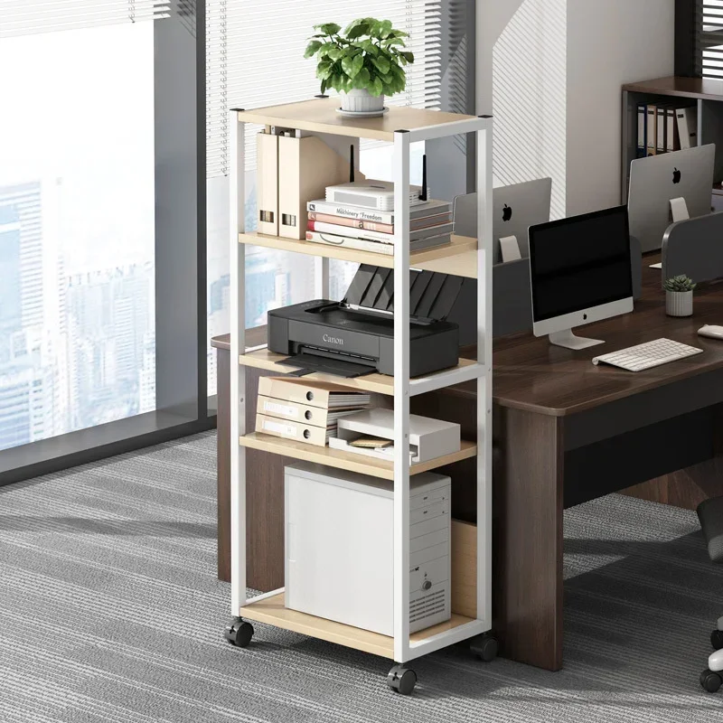 Computer Host Storage Shelf Floor Printer Plates Stands Office Base Removable Multi-layer Storage Rack