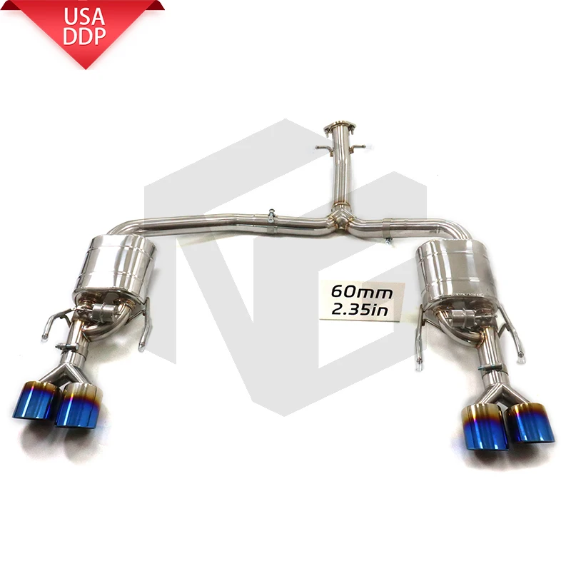 

for Toyota Mark X 2.5L catback exhaust with high-speed performance, optimized sound,and straight-through design