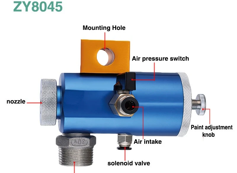 Automatic real stone paint spray gun, putty mortar gypsum spray gun