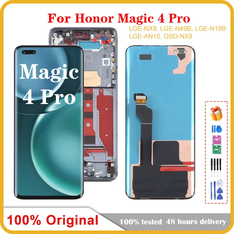 

Полностью новый оригинальный дисплей 6,81 дюйма для Huawei Honor Magic 4 Pro LGE-NX9 LGE-N49B LGE-AN10 LCD с сенсорным экраном и дигитайзером в сборе