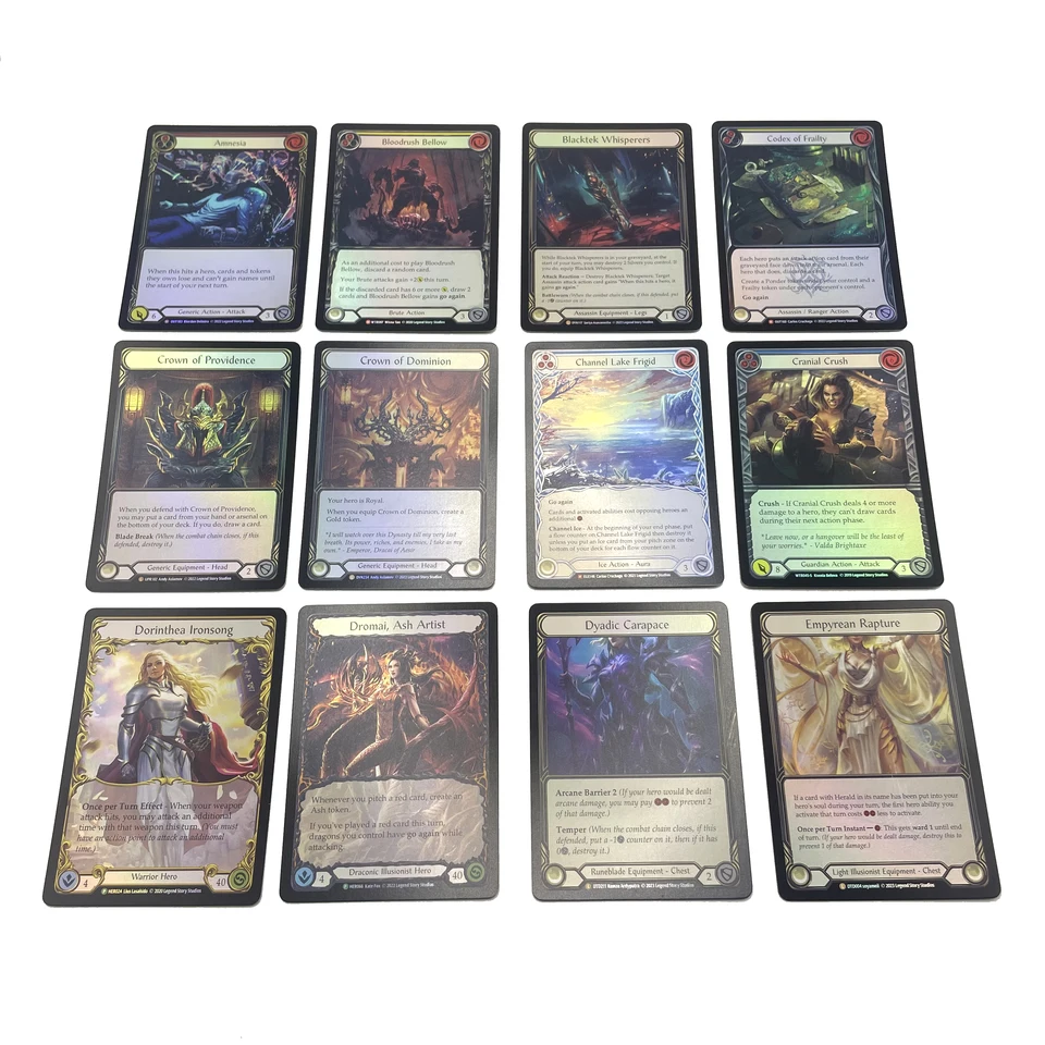 Proxy Cards for Entertainment Games Flesh and Blood Attack Codex