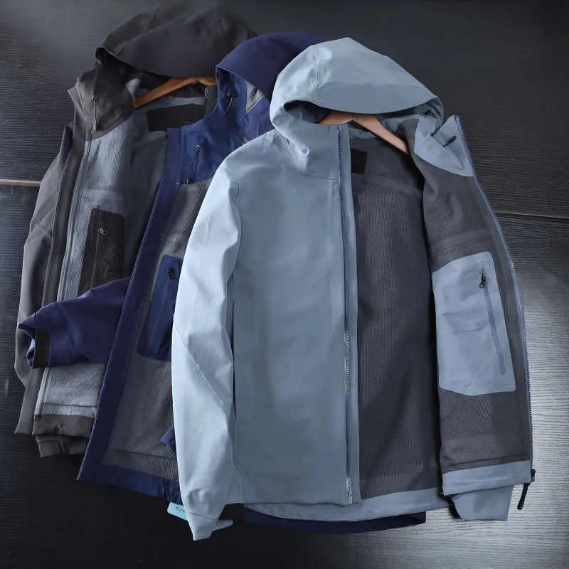 

Высококачественная мужская куртка Softshell для активного отдыха с полной проклейкой швов, ветрозащитная, водонепроницаемая, модная, с капюшоном