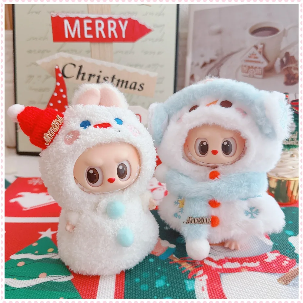 

Одежда для кукол Labubu 15/17 см, рождественская шаль, накидка, накидка, аксессуары для кукол, вечерние игры для сидения, подарок на день рождения, игрушки